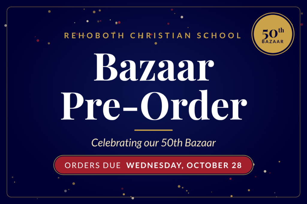 Bazaar Pre-Order, Celebrating our 50th Bazaar, Orders due Wednesday, October 28